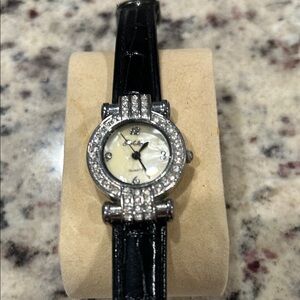 Elegant Black and Silver Women's Watch